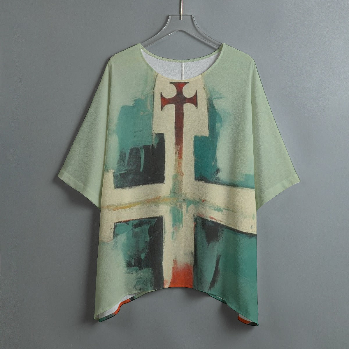 All-Over Print Women's Bat Sleeve Shirt