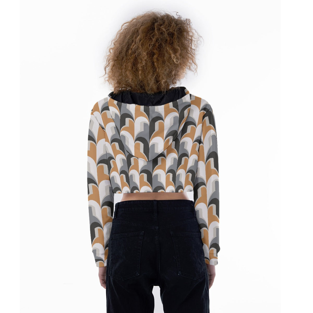 All-Over Print Women's Crop Top Hoodie