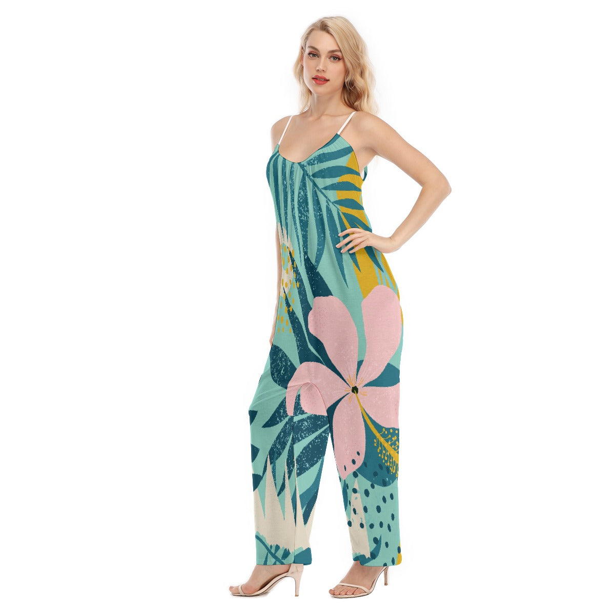 All-Over Print Women's Loose Cami Jumpsuit