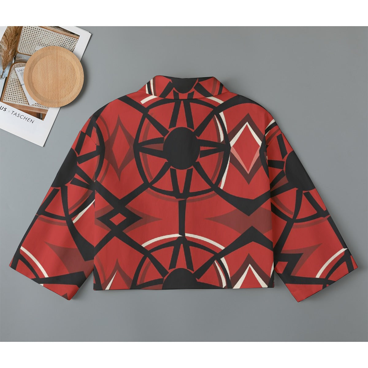 All-Over Print Women's Cropped Jacket | 245GSM Cotton