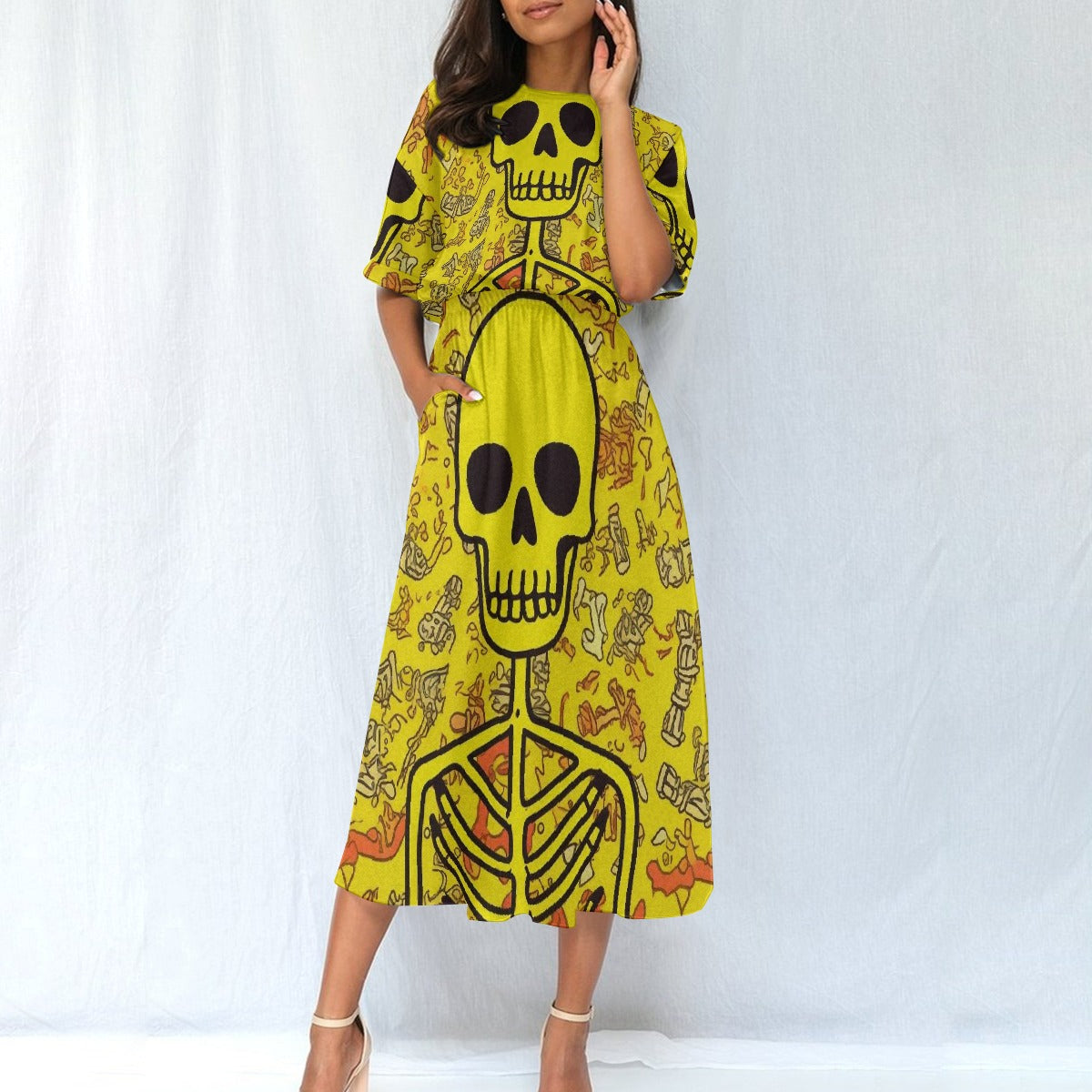 All-Over Print Women's Elastic Waist Dress