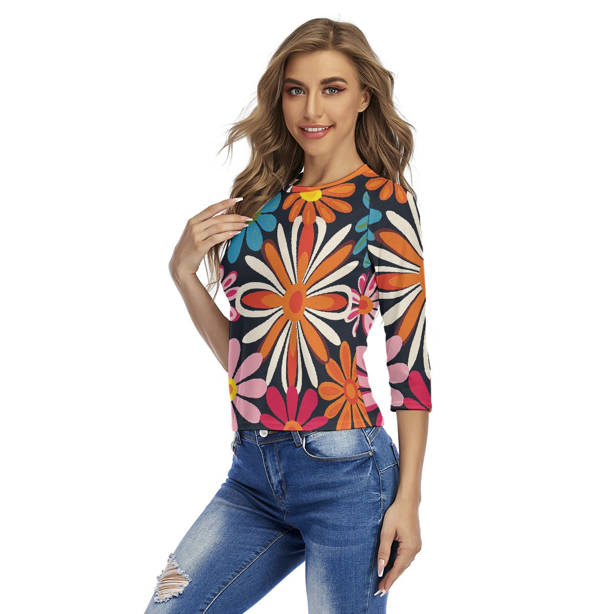 All-Over Print Women's Raglan Sleeves T-shirts