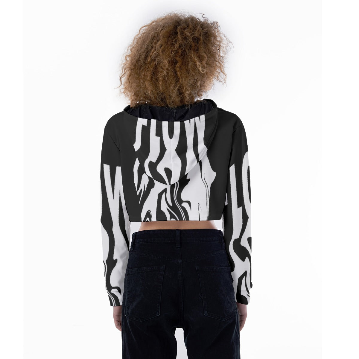 All-Over Print Women's Crop Top Hoodie