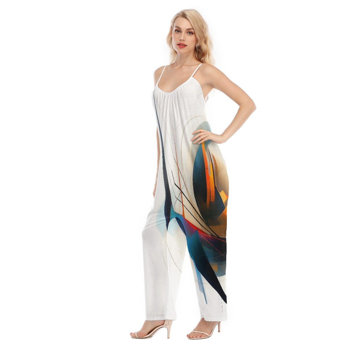 All-Over Print Women's Loose Cami Jumpsuit