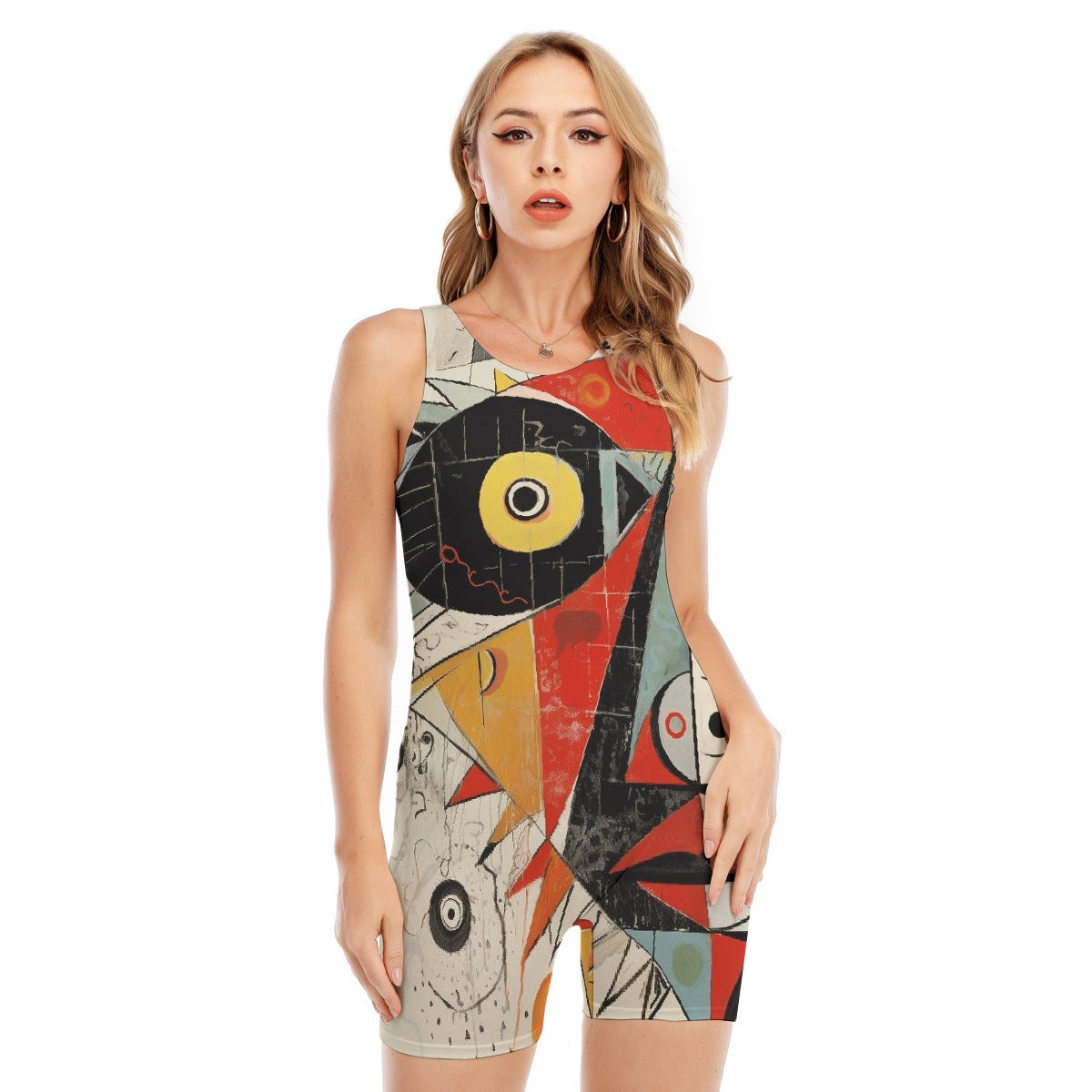 All-Over Print Women's Sleeveless One-piece Swimsuit