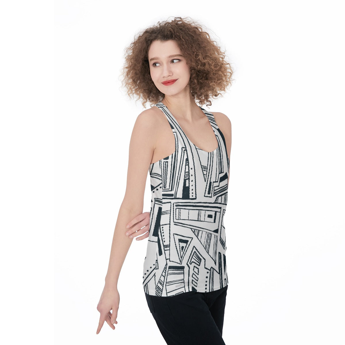 All-Over Print Women's Racerback Tank Top
