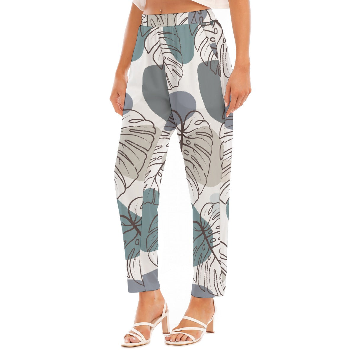 All-Over Print Women's Loose Straight-leg Pants