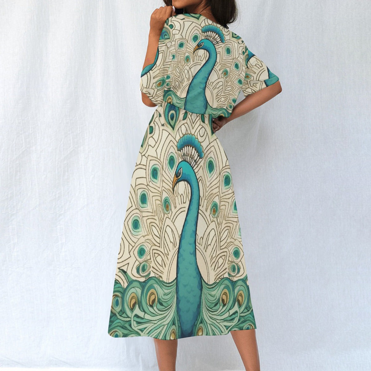 All-Over Print Women's Elastic Waist Dress