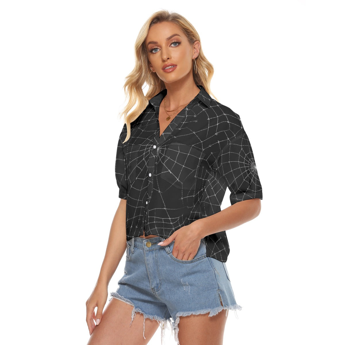 All-Over Print Women's V-neck Shirts