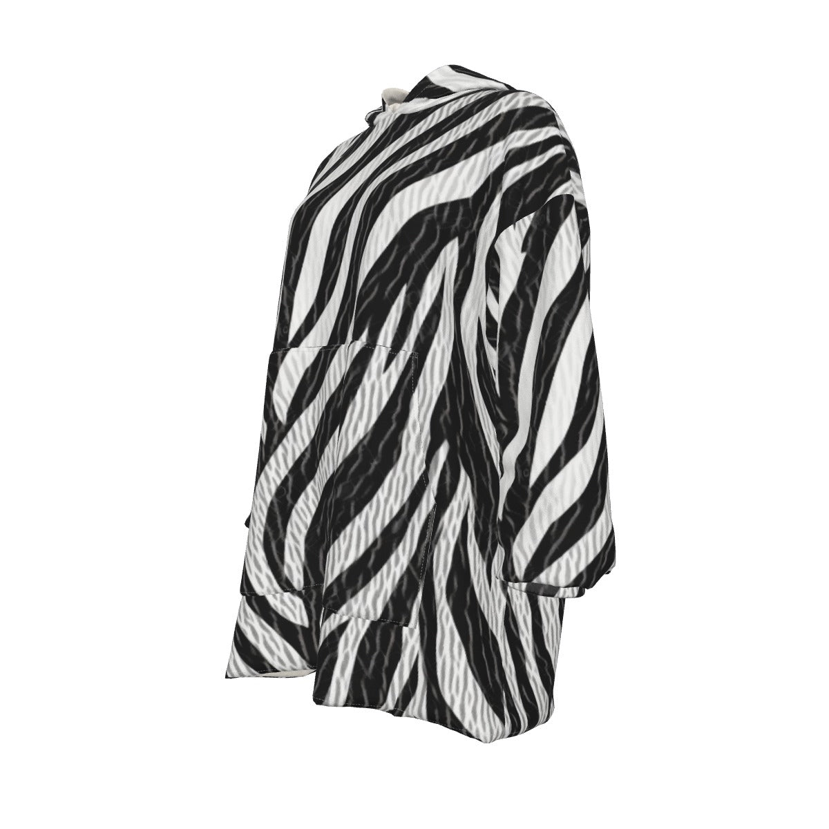 All-Over Print Women's Sherpa Fleece Hoodie Blanket