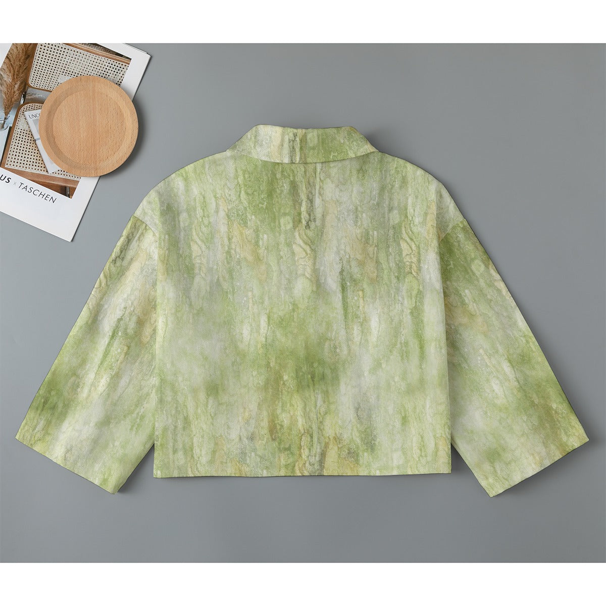 All-Over Print Women's Cropped Jacket | 245GSM Cotton