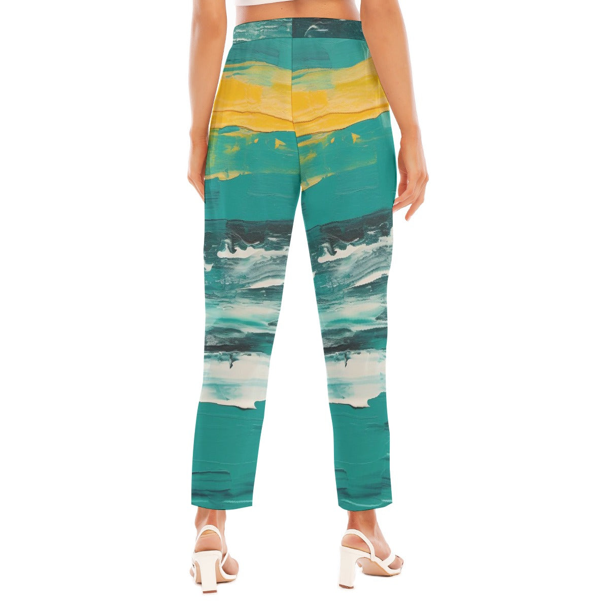 All-Over Print Women's Loose Straight-leg Pants