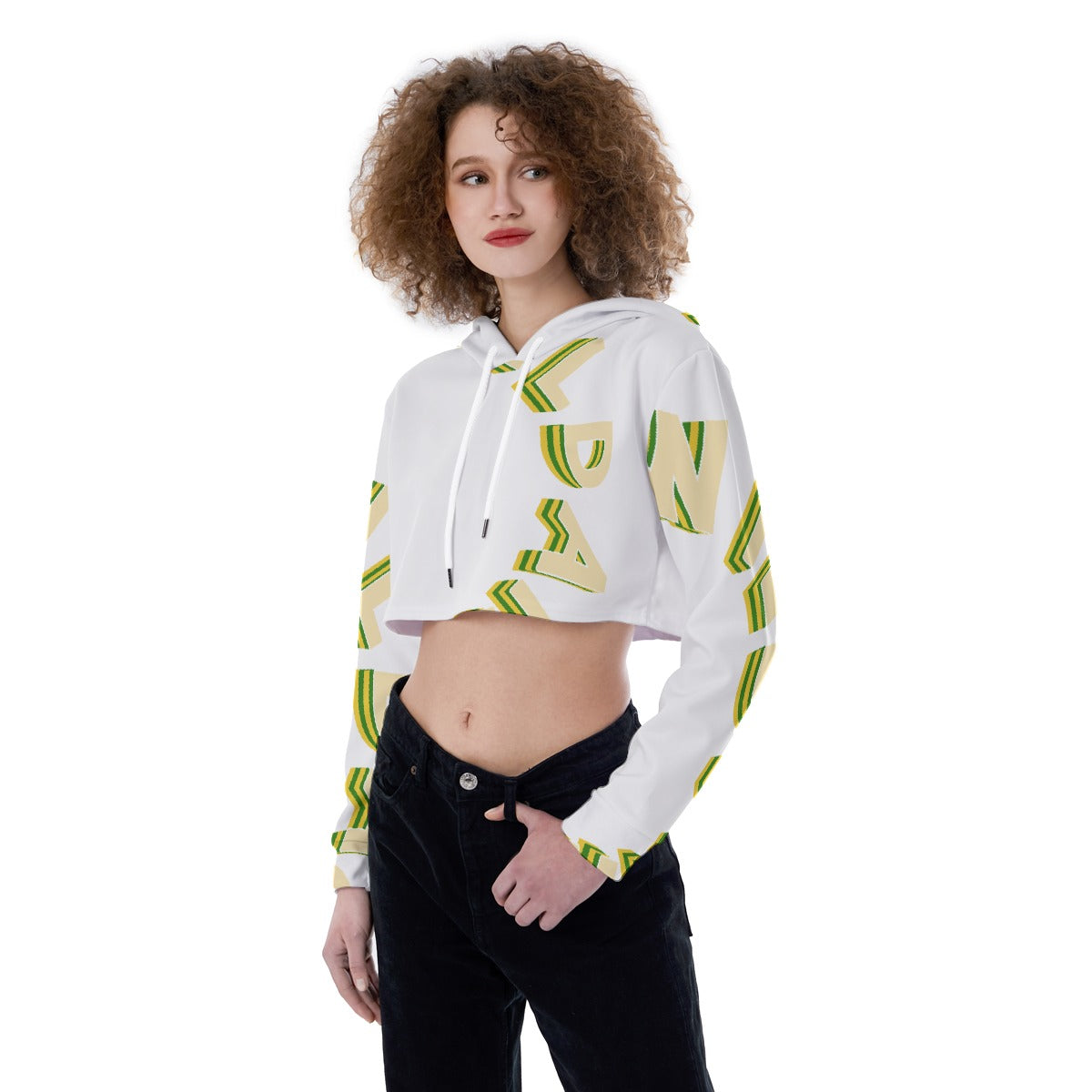 All-Over Print Women's Crop Top Hoodie