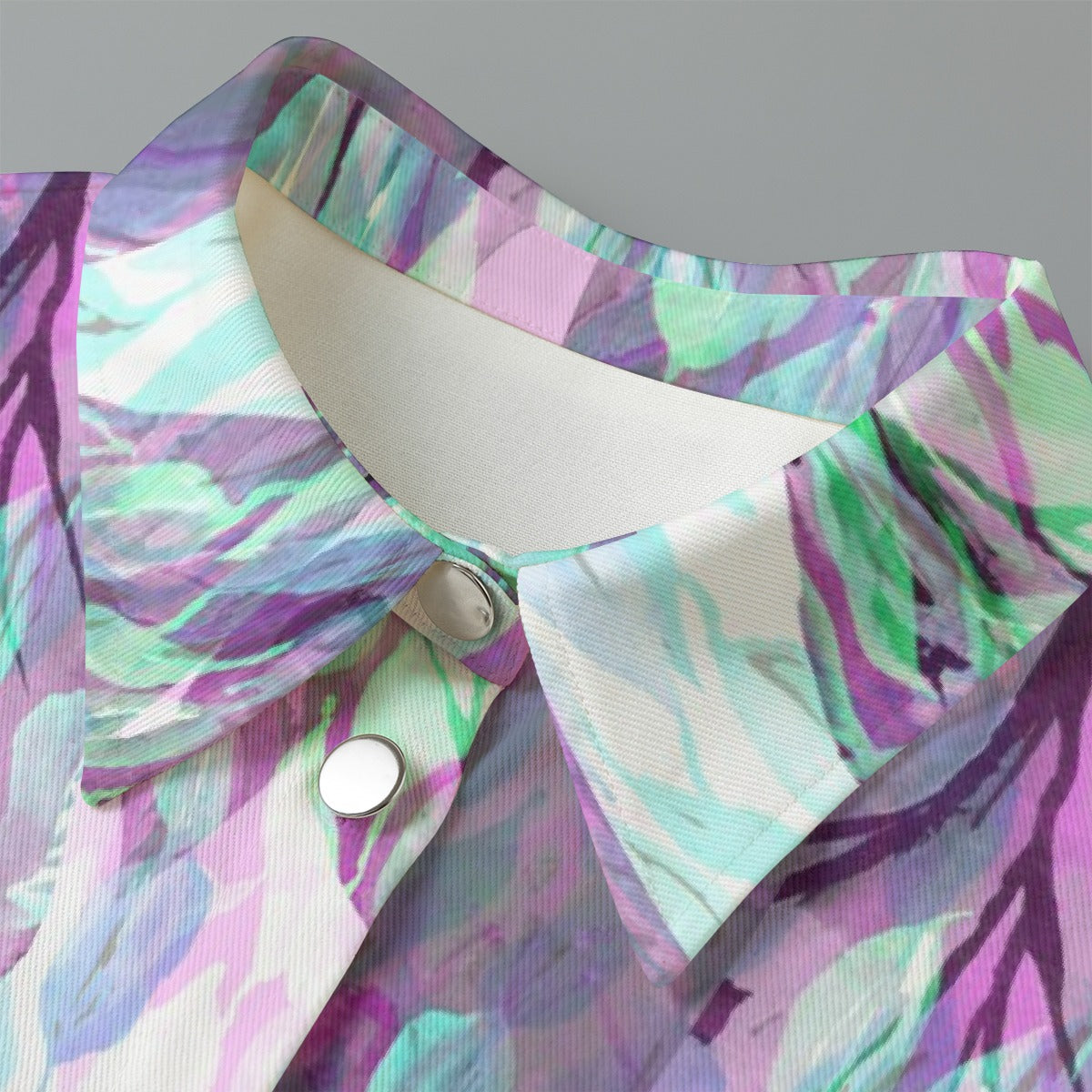 All-Over Print Women's Cropped Jacket | 245GSM Cotton