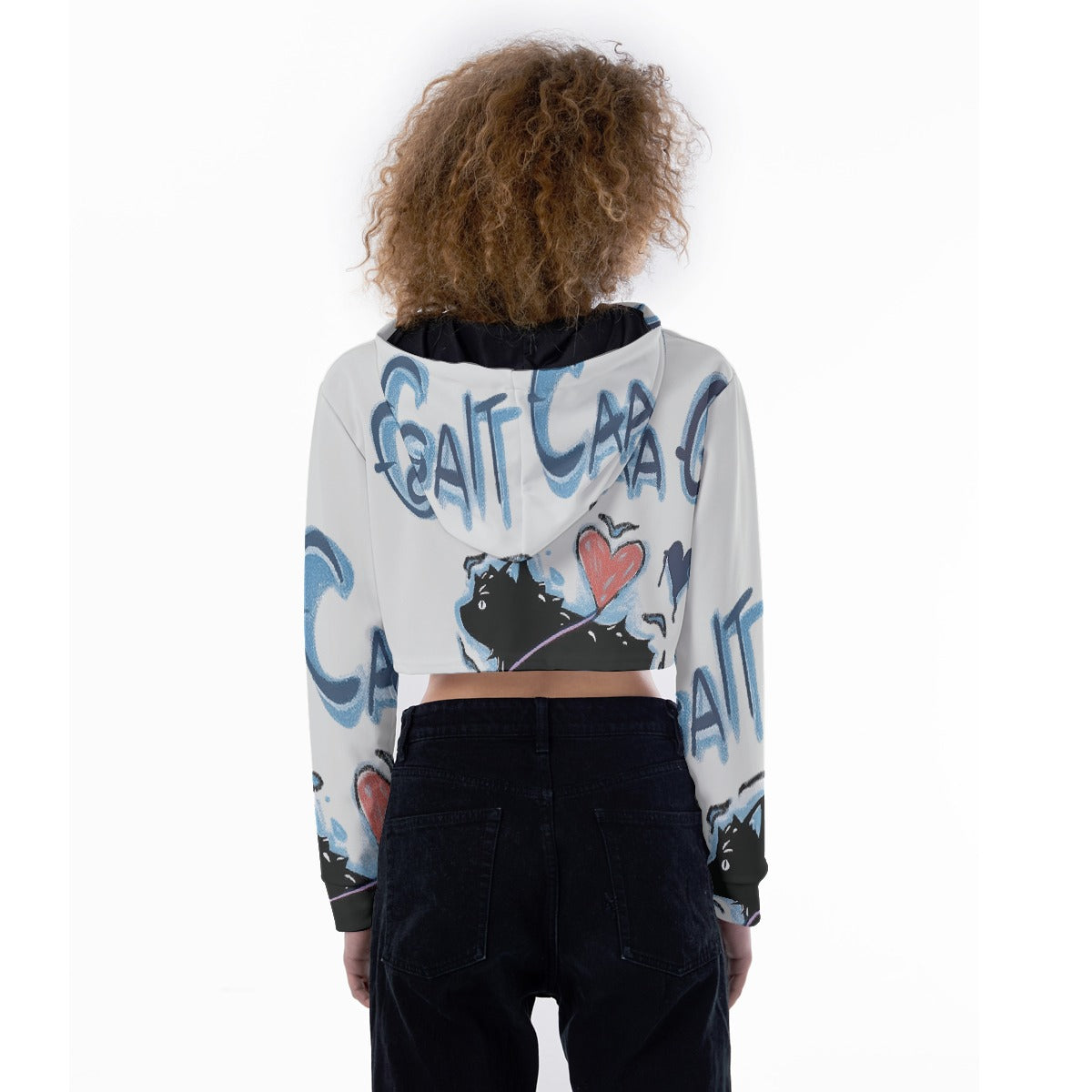 All-Over Print Women's Crop Top Hoodie