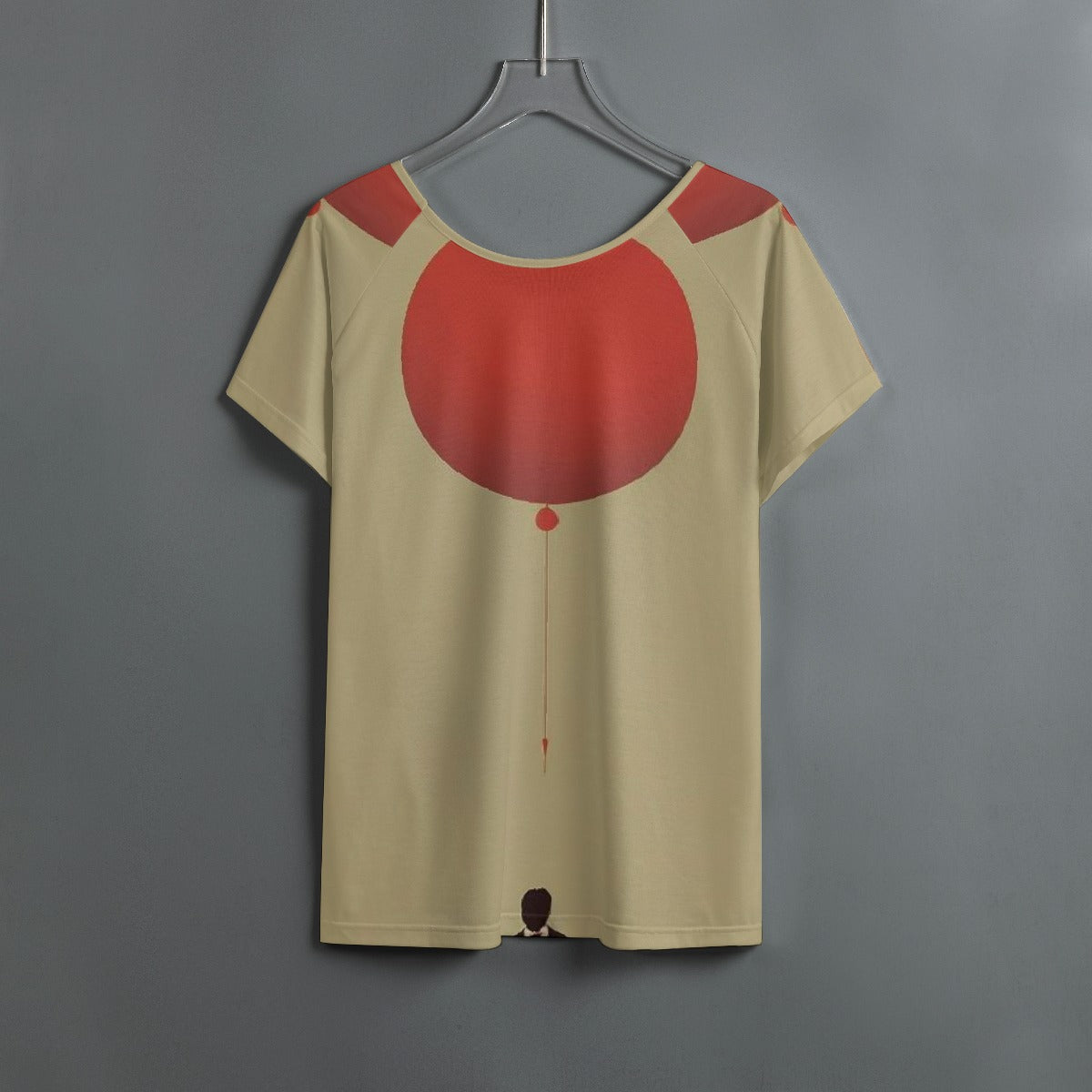 All-Over Print Women's Round Neck T-shirt With Raglan Sleeve