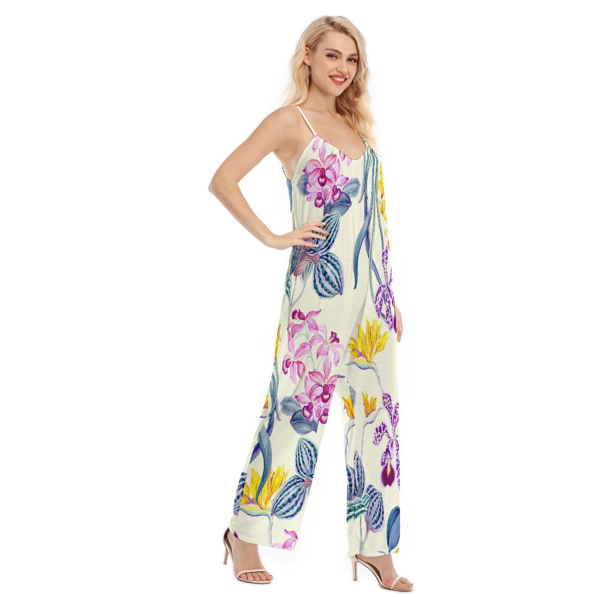 All-Over Print Women's Loose Cami Jumpsuit