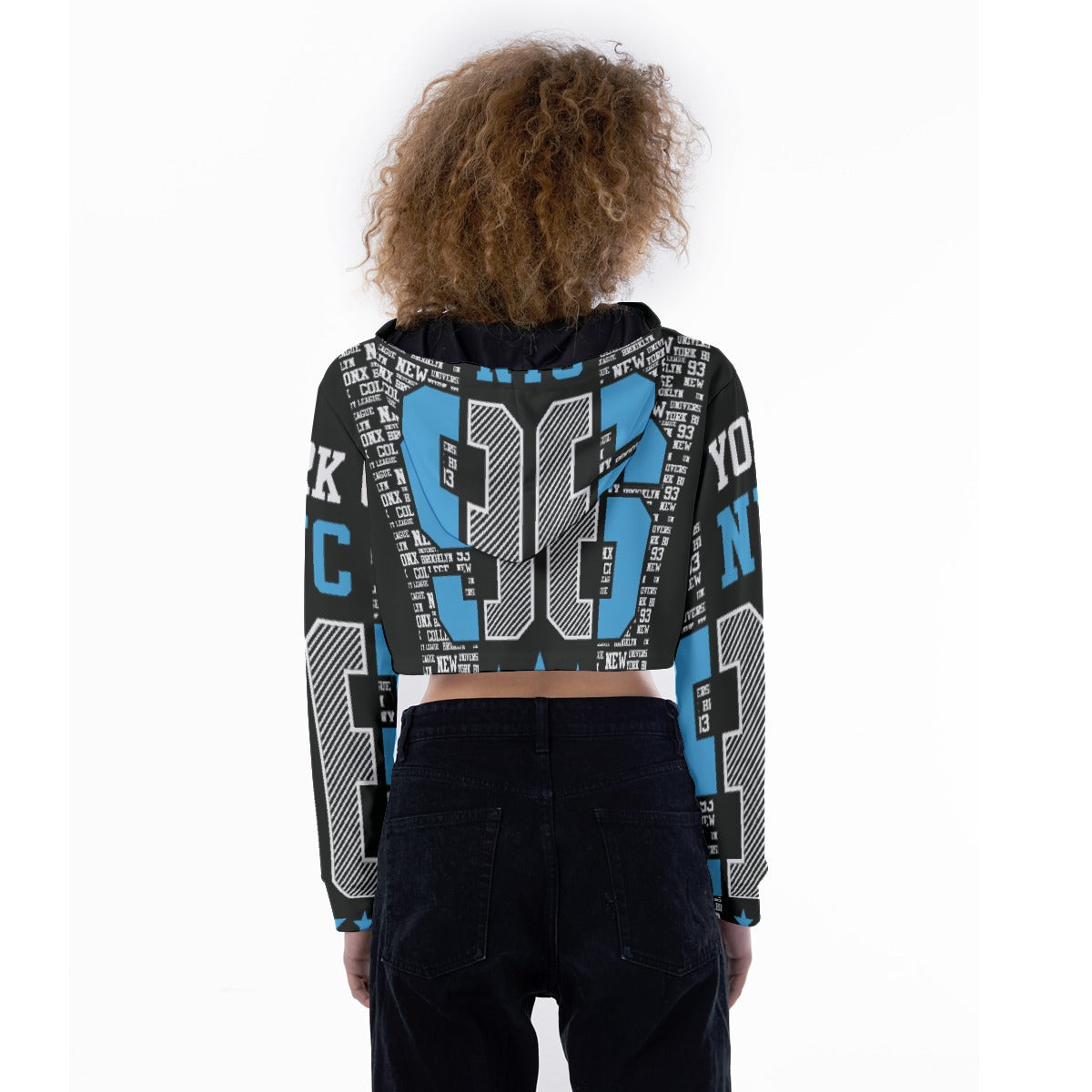 All-Over Print Women's Crop Top Hoodie