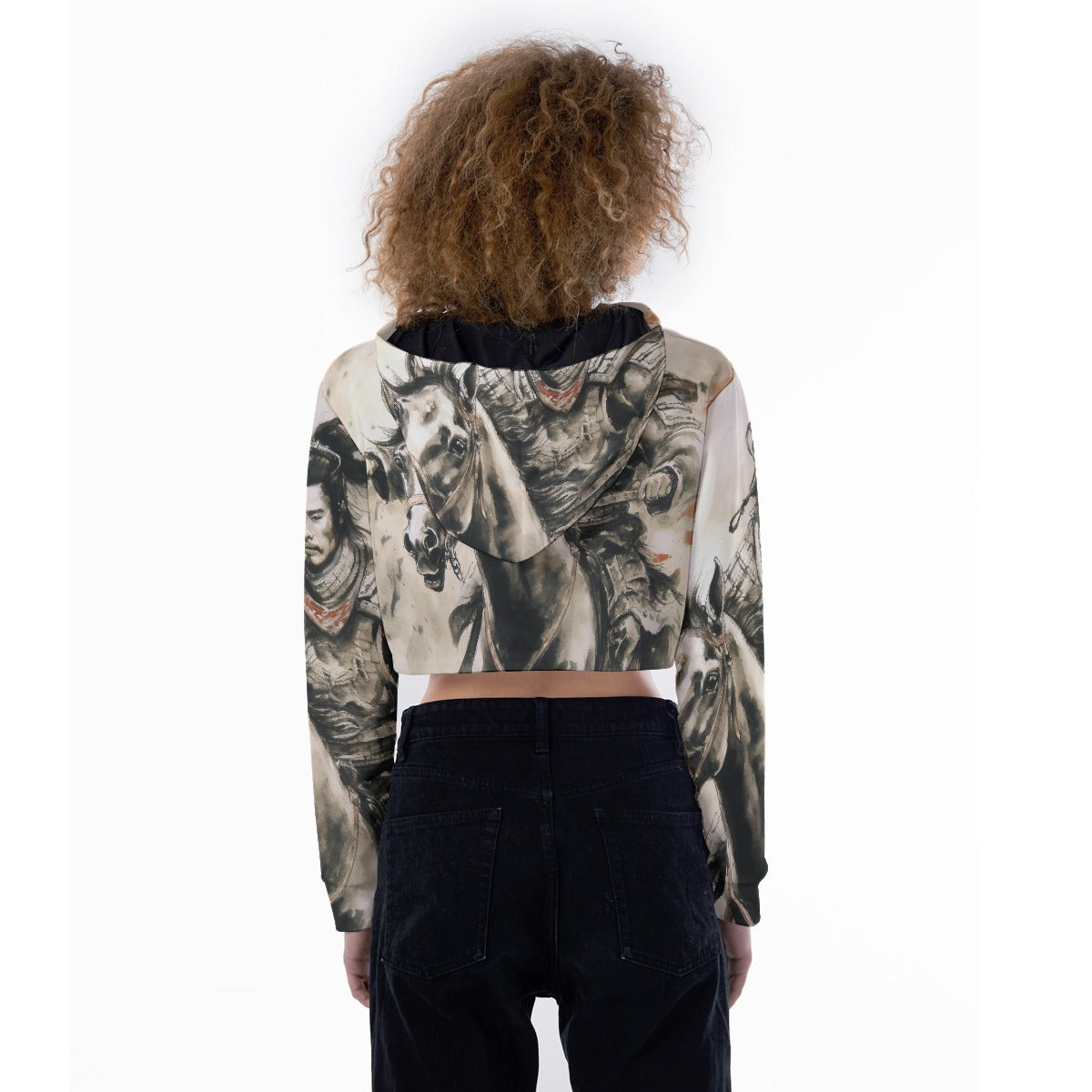 All-Over Print Women's Crop Top Hoodie