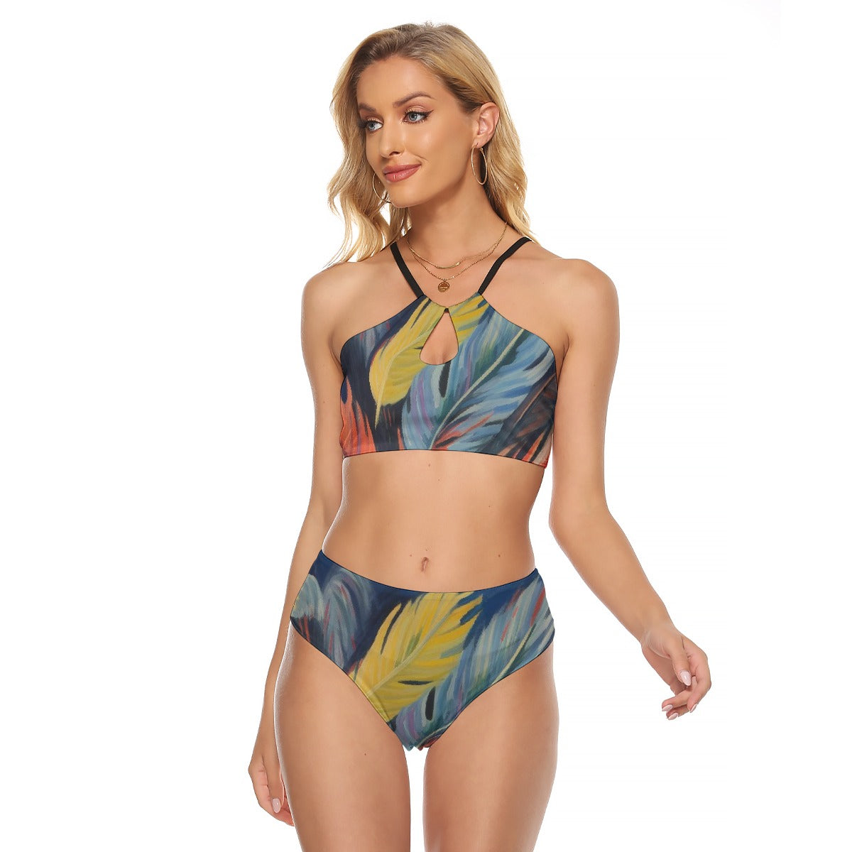 All-Over Print Women's Cami Keyhole One-piece Swimsuit