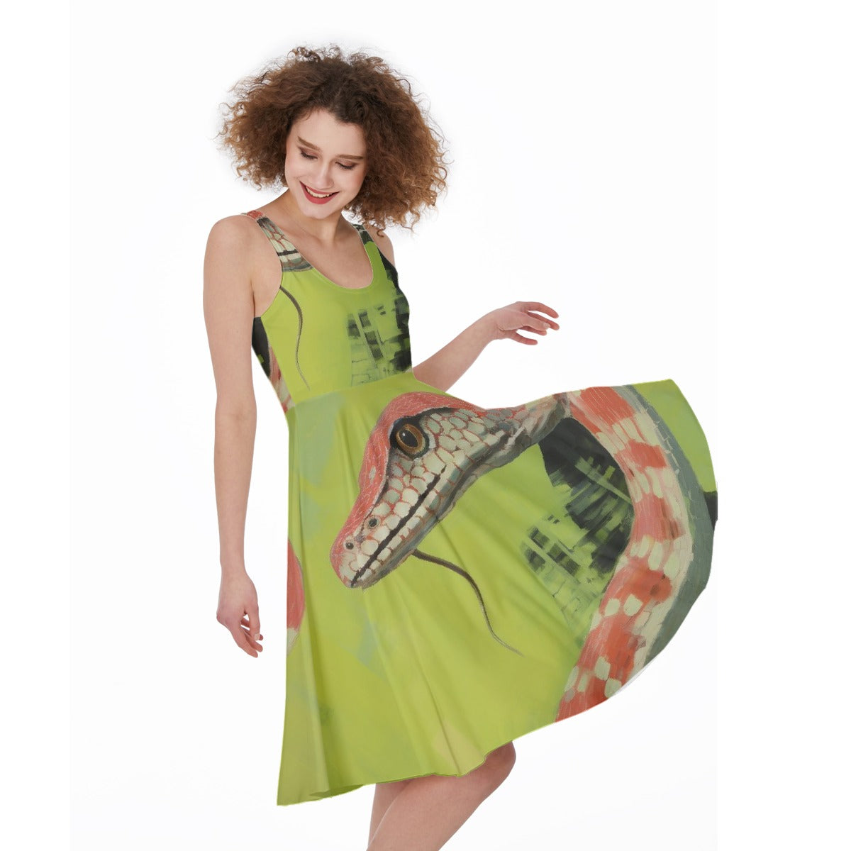 All-Over Print Women's Sleeveless Dress