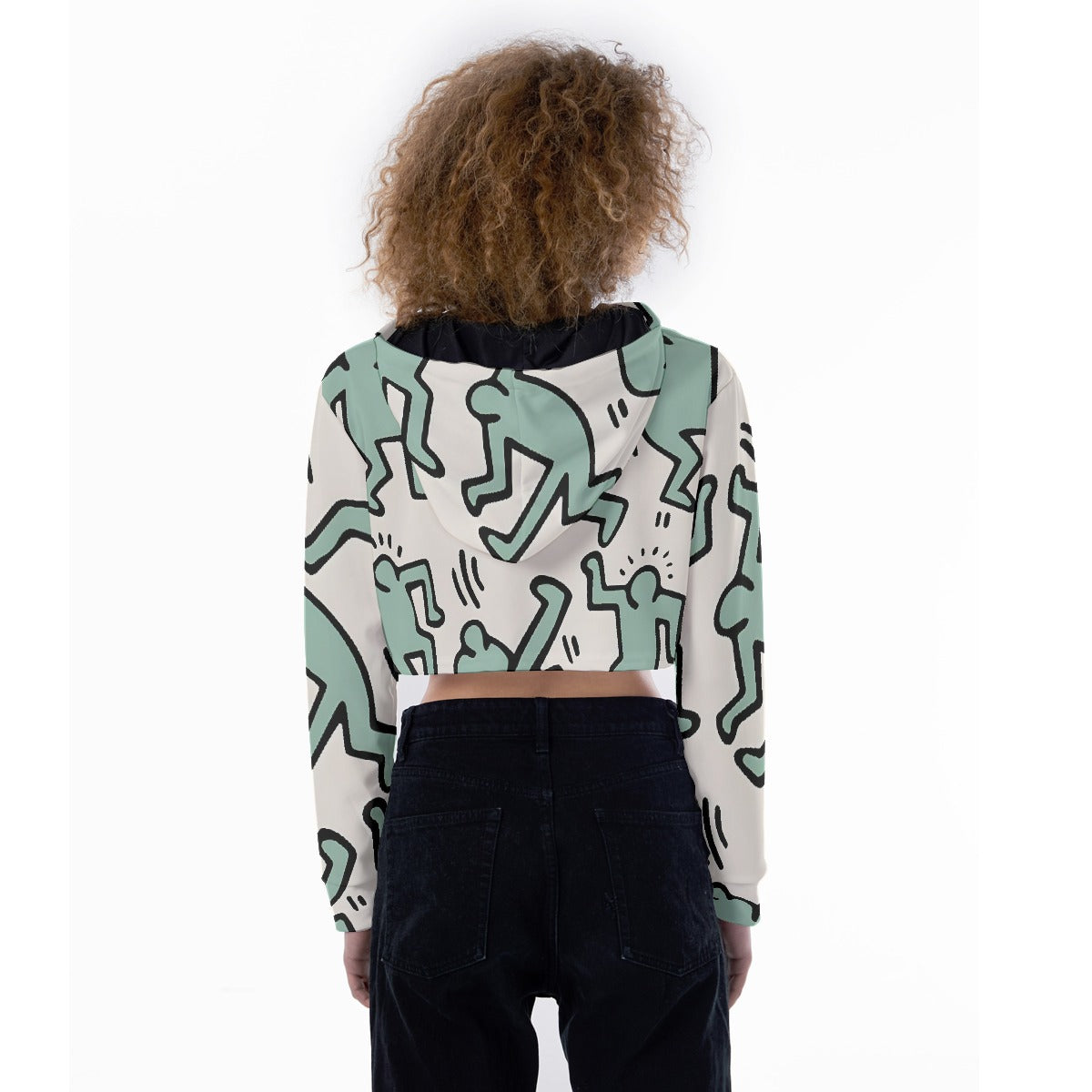 All-Over Print Women's Crop Top Hoodie