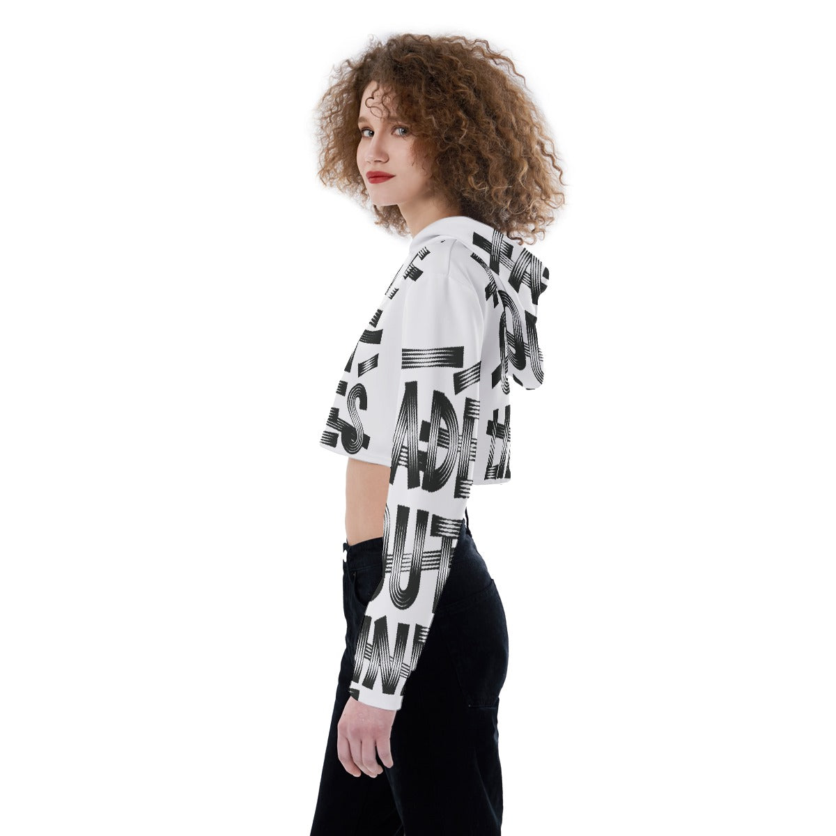 All-Over Print Women's Crop Top Hoodie