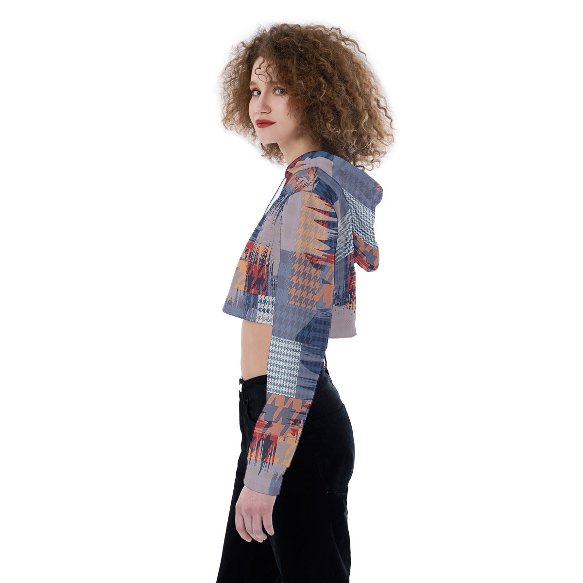 All-Over Print Women's Crop Top Hoodie