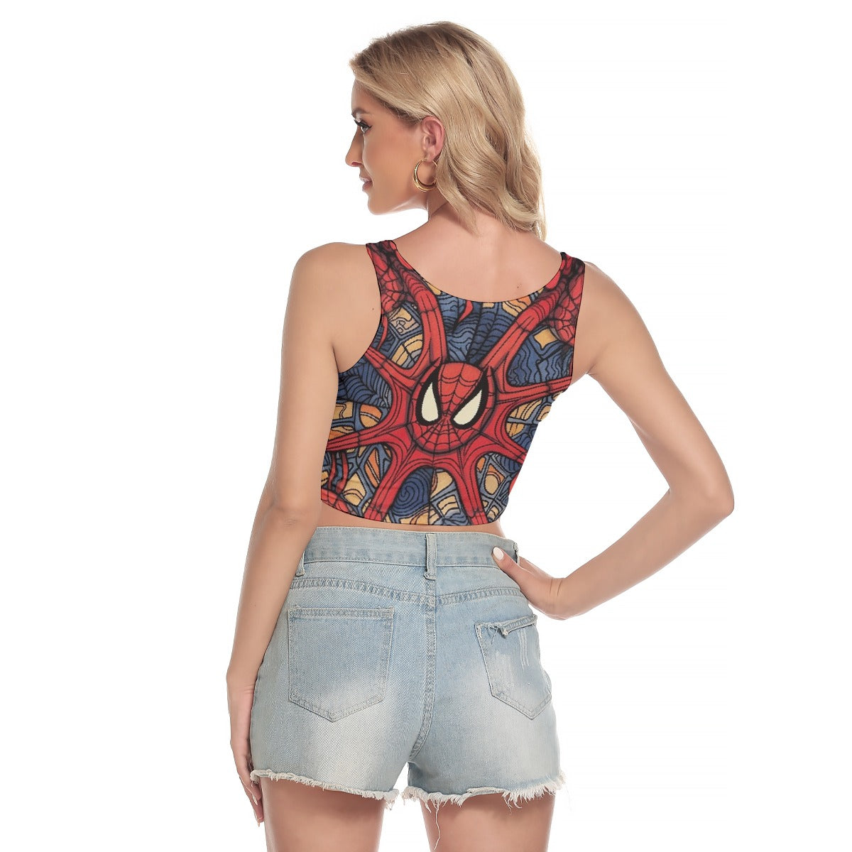 All-Over Print Women's Sport Crop Tank Top
