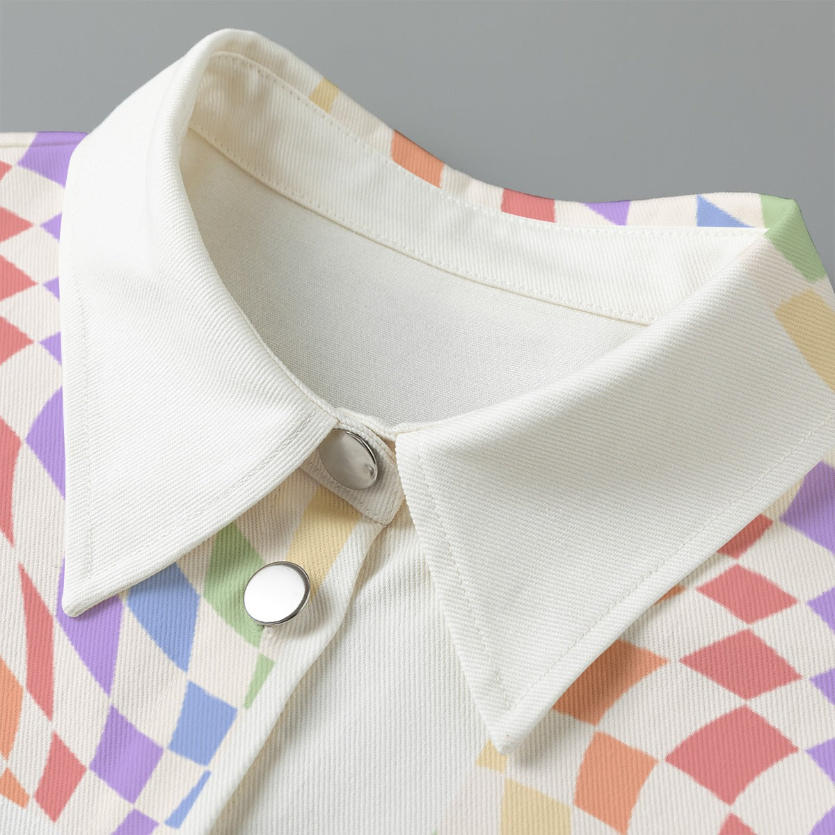 All-Over Print Women's Cropped Jacket | 245GSM Cotton