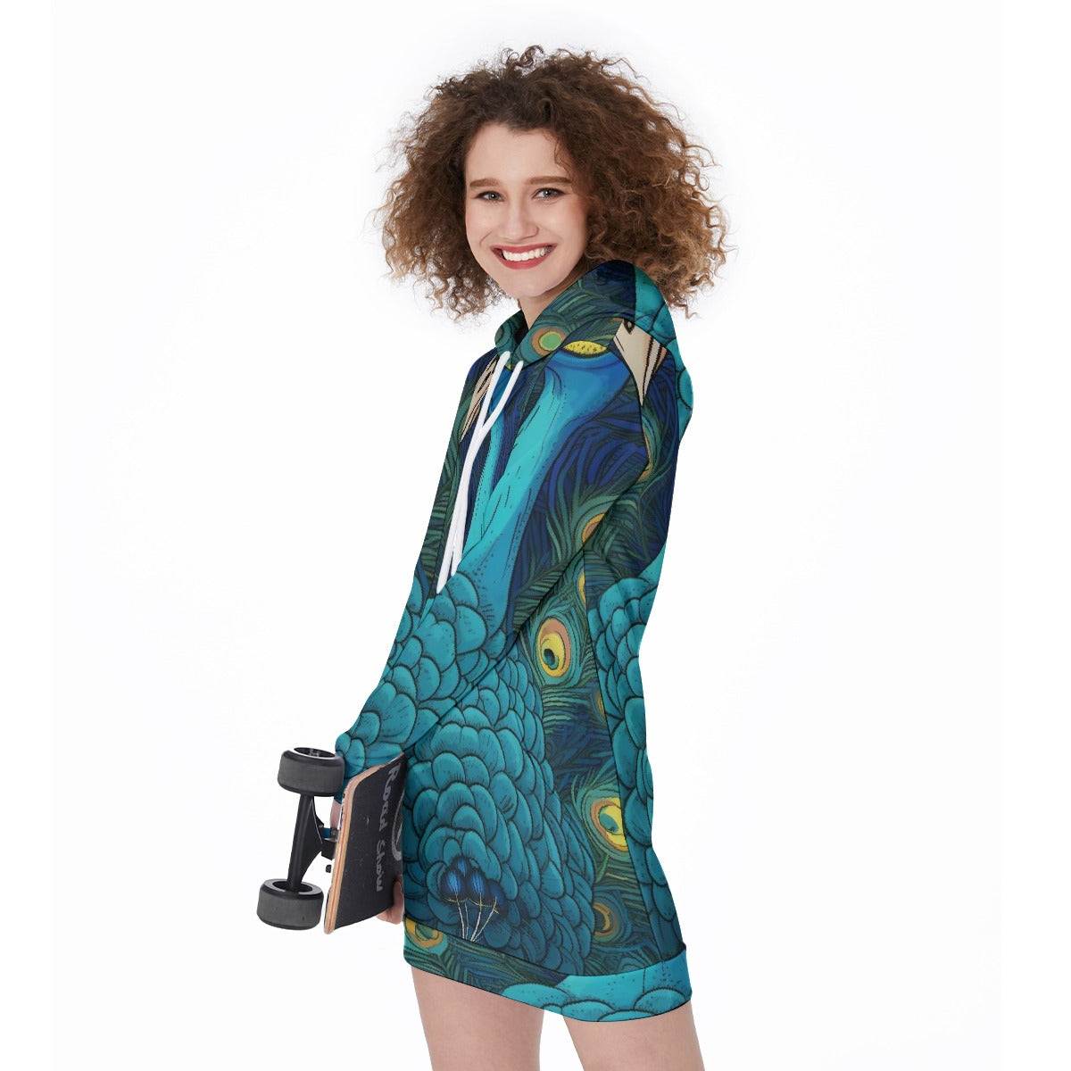 All-Over Print Women's Long Hoodie