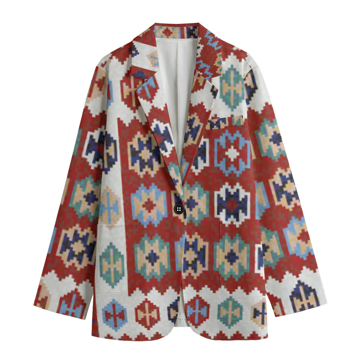 All-Over Print Women's Leisure Blazer