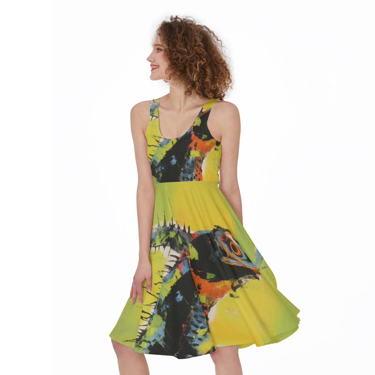 All-Over Print Women's Sleeveless Dress