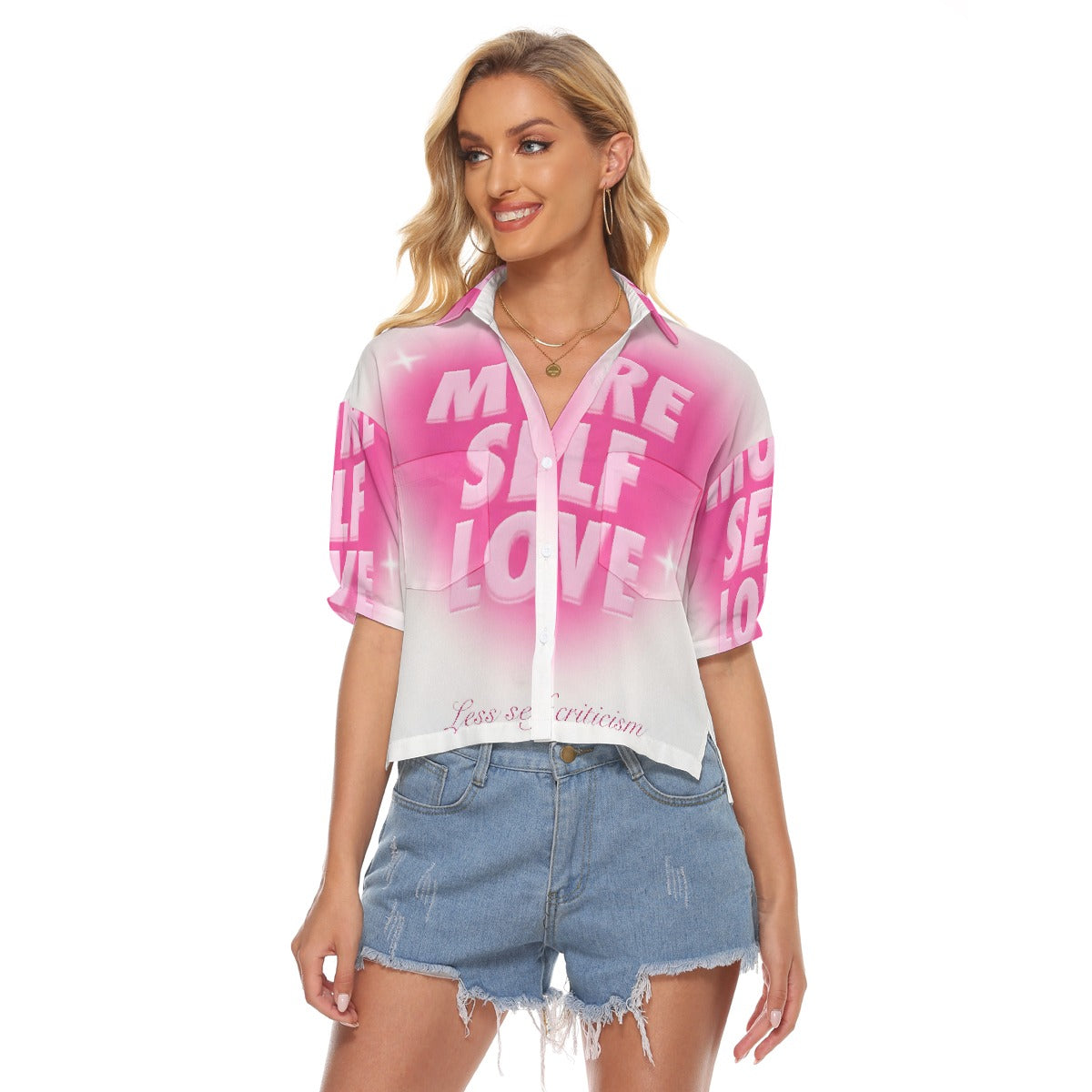 All-Over Print Women's V-neck Shirts