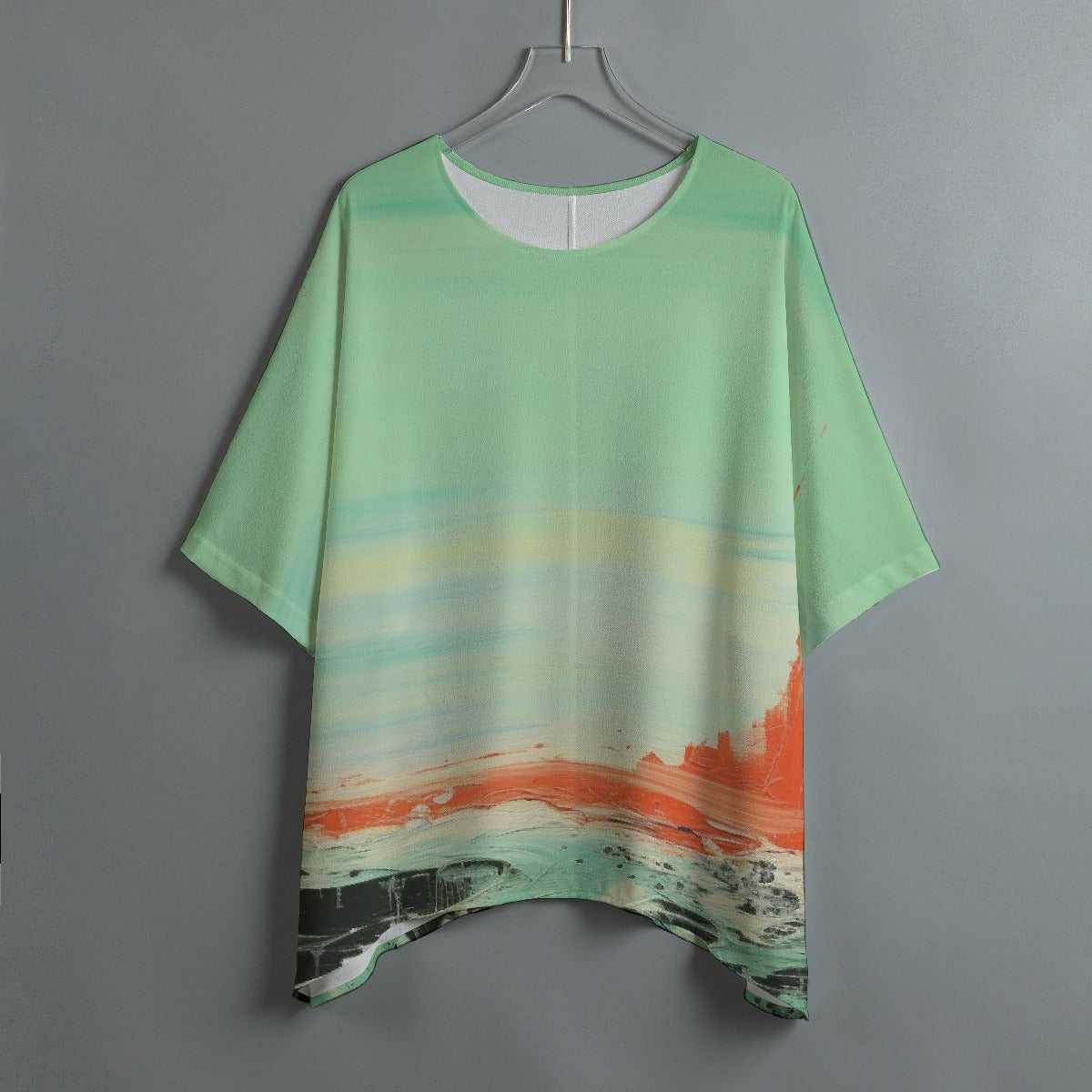 All-Over Print Women's Bat Sleeve Shirt