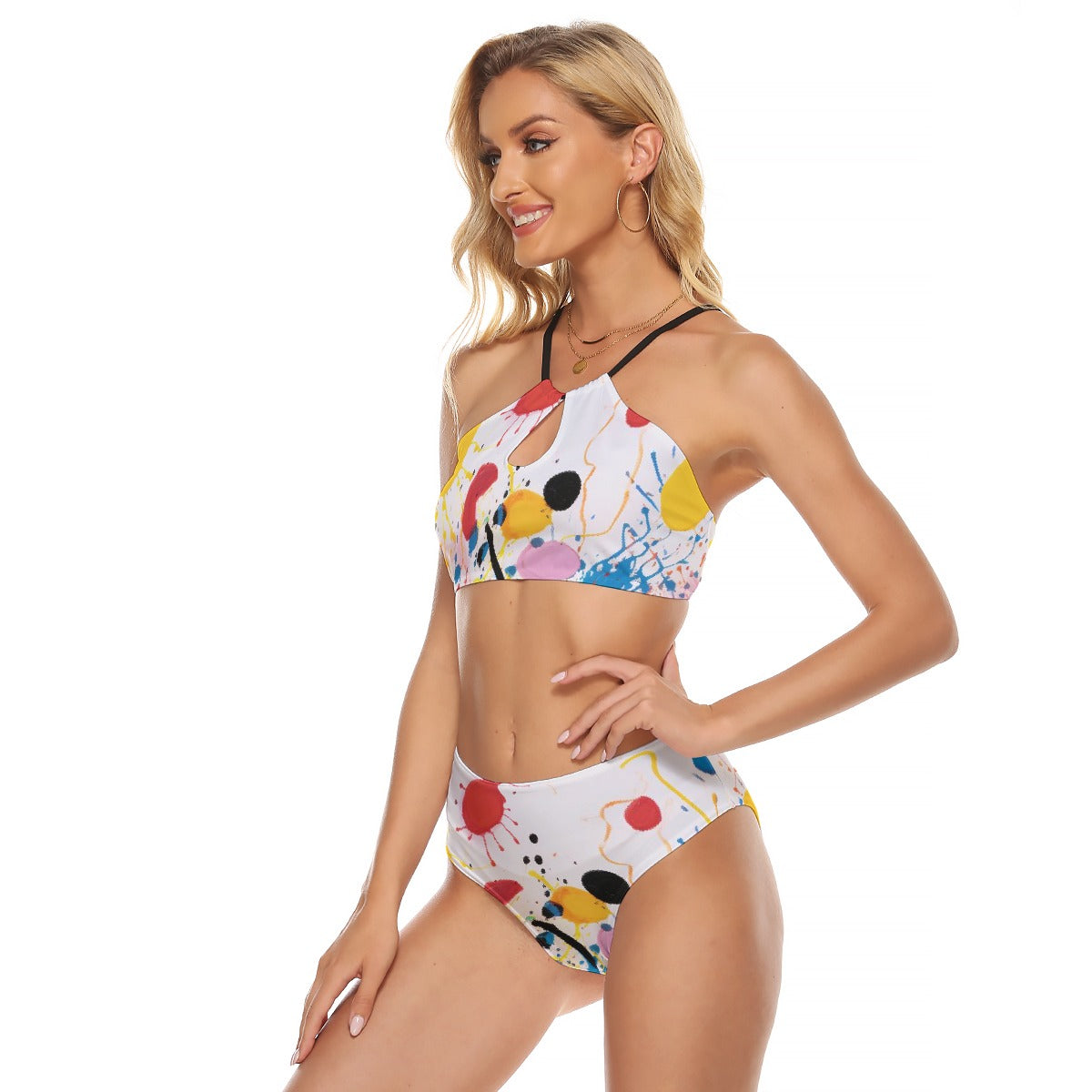 All-Over Print Women's Cami Keyhole One-piece Swimsuit