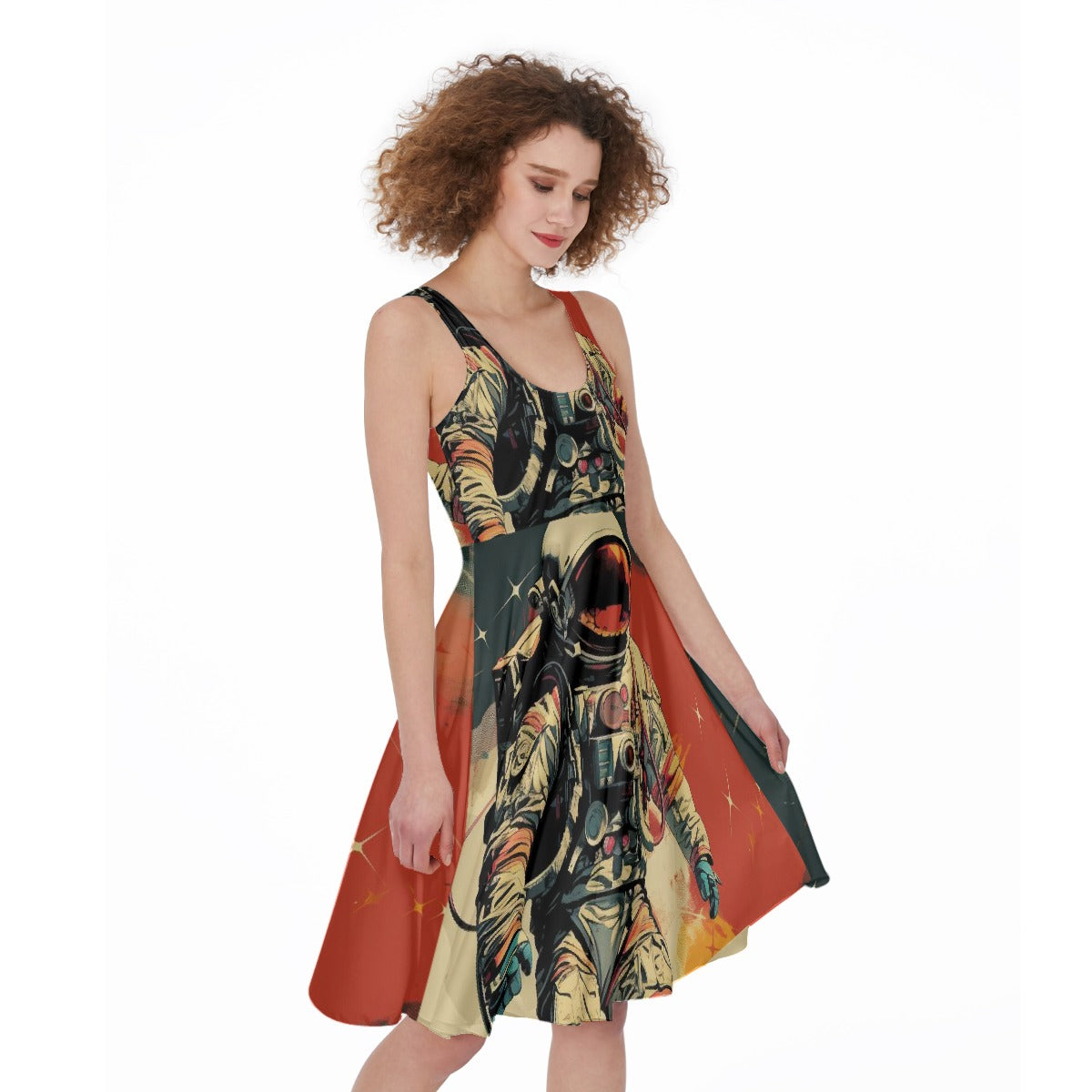 All-Over Print Women's Sleeveless Dress