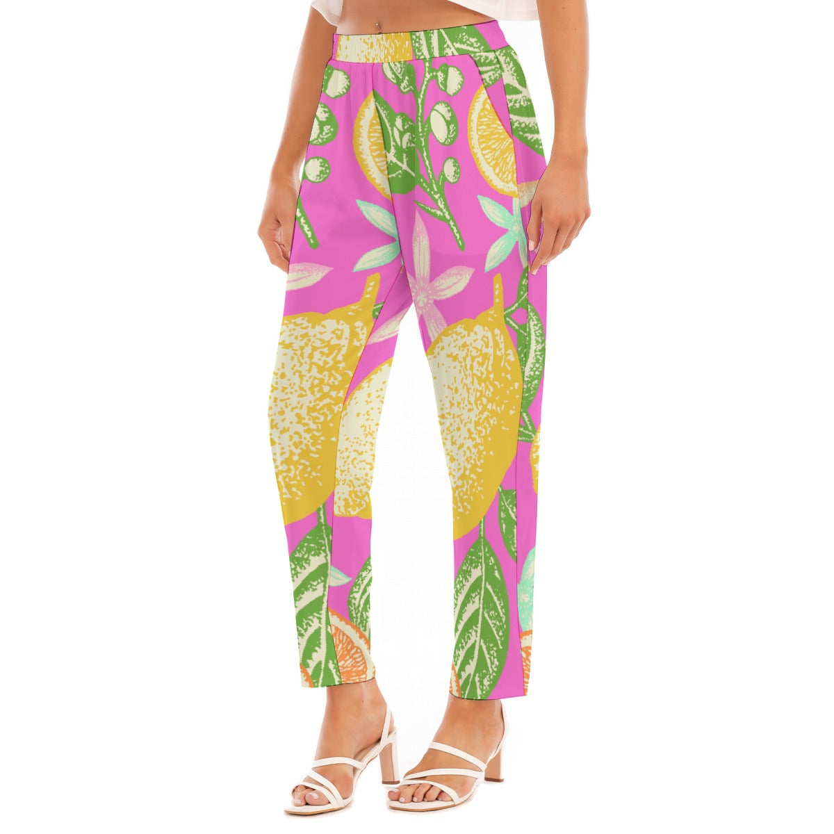 All-Over Print Women's Loose Straight-leg Pants