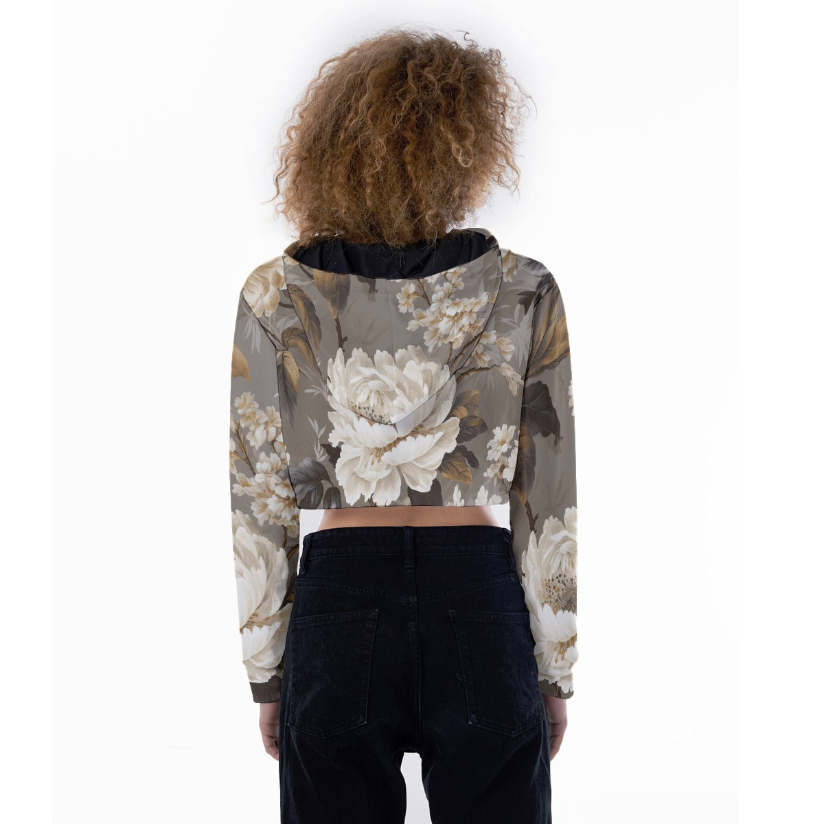 All-Over Print Women's Crop Top Hoodie