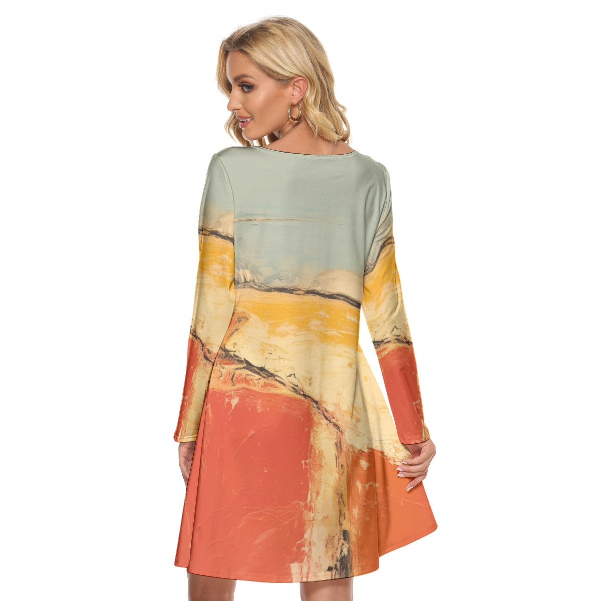 All-Over Print Women's Crew Neck Dress