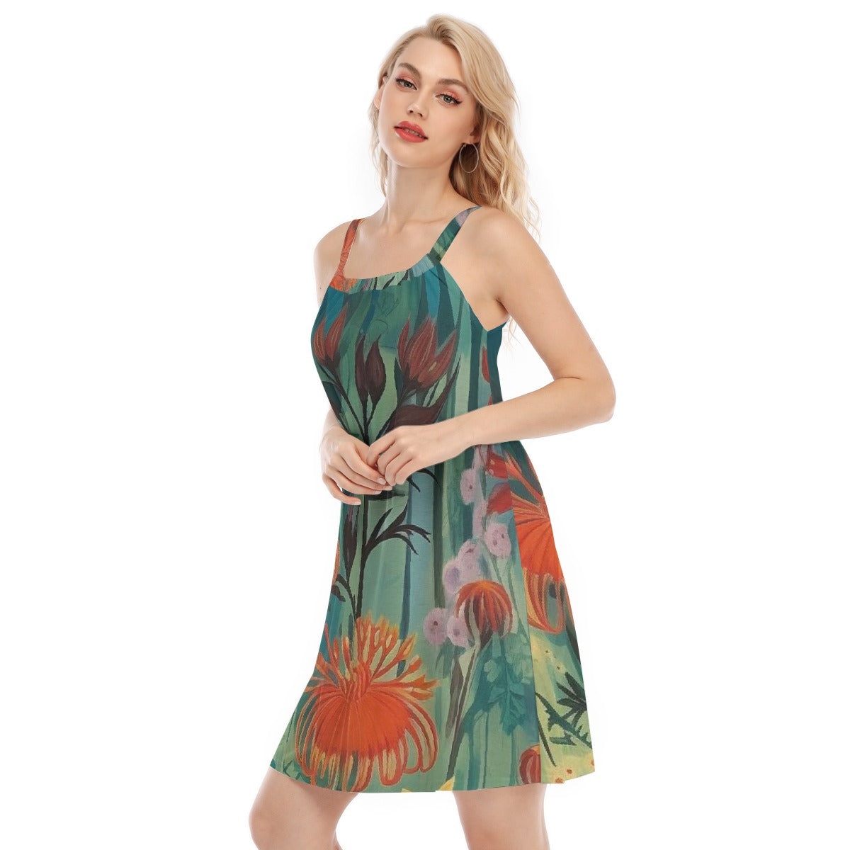 All-Over Print Women's Sleeveless Cami Dress