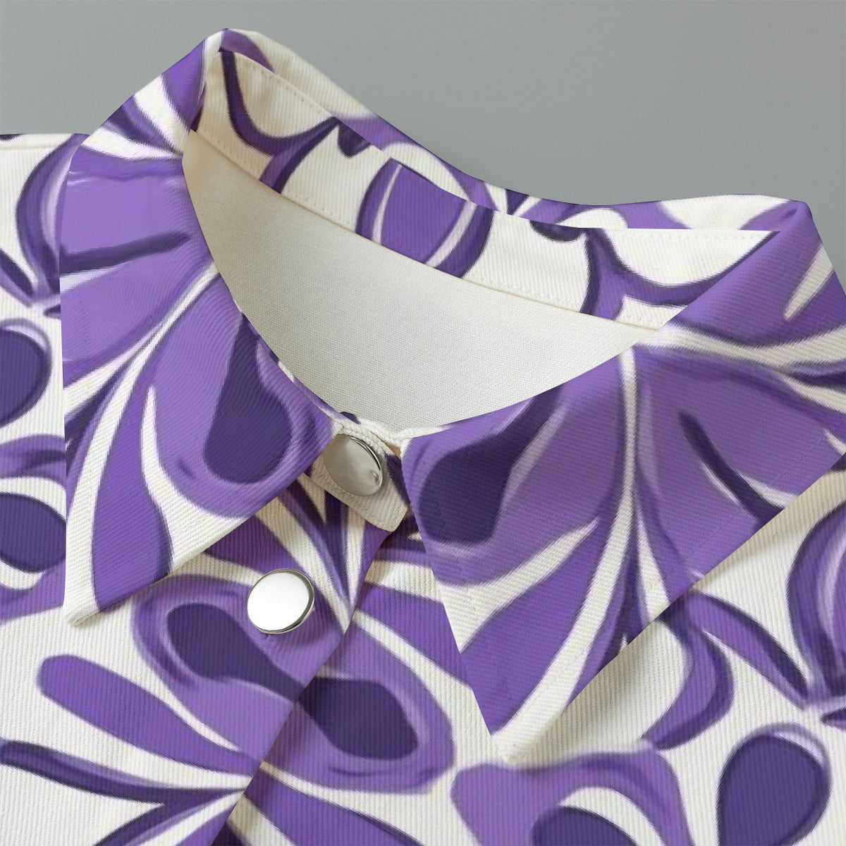 All-Over Print Women's Cropped Jacket | 245GSM Cotton