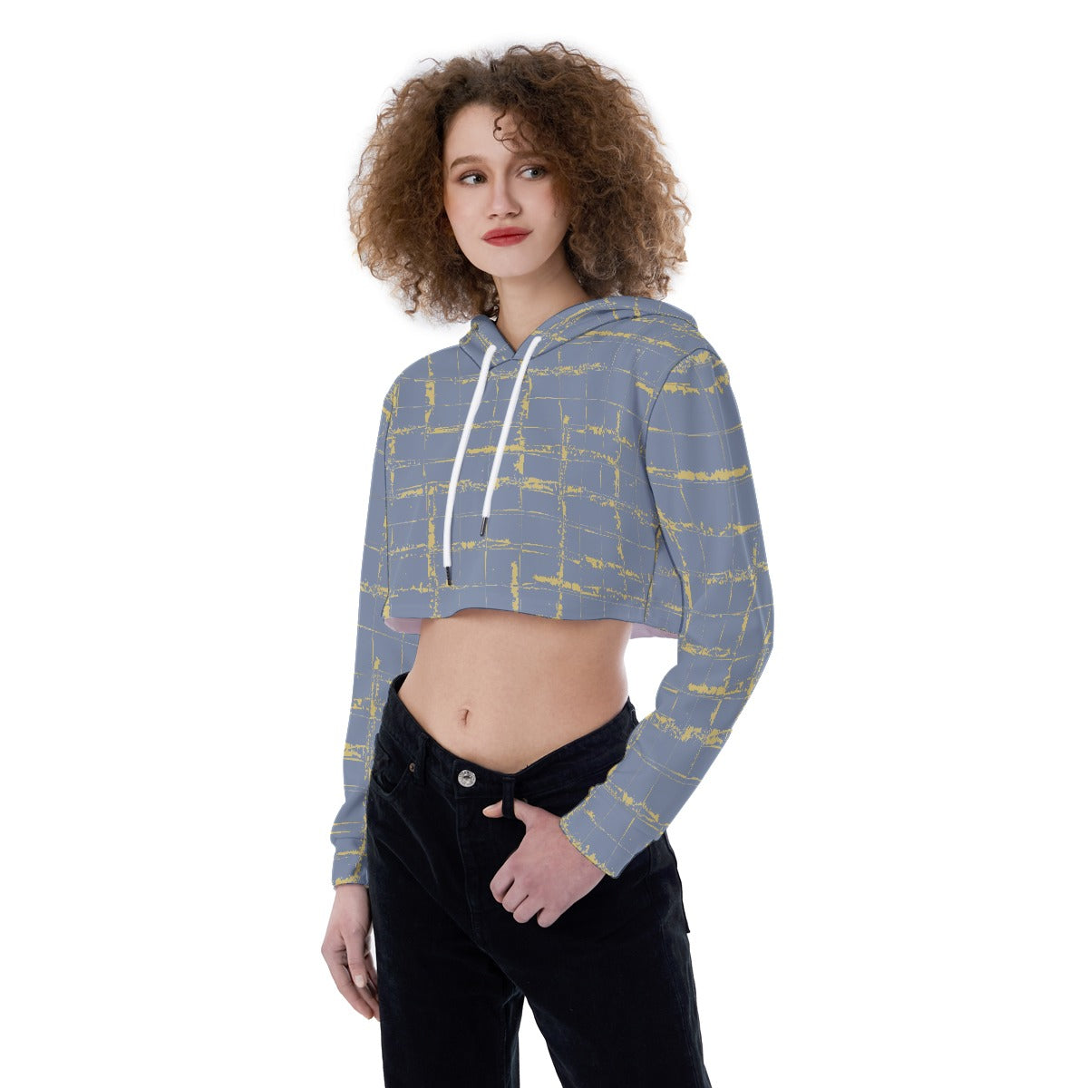All-Over Print Women's Crop Top Hoodie