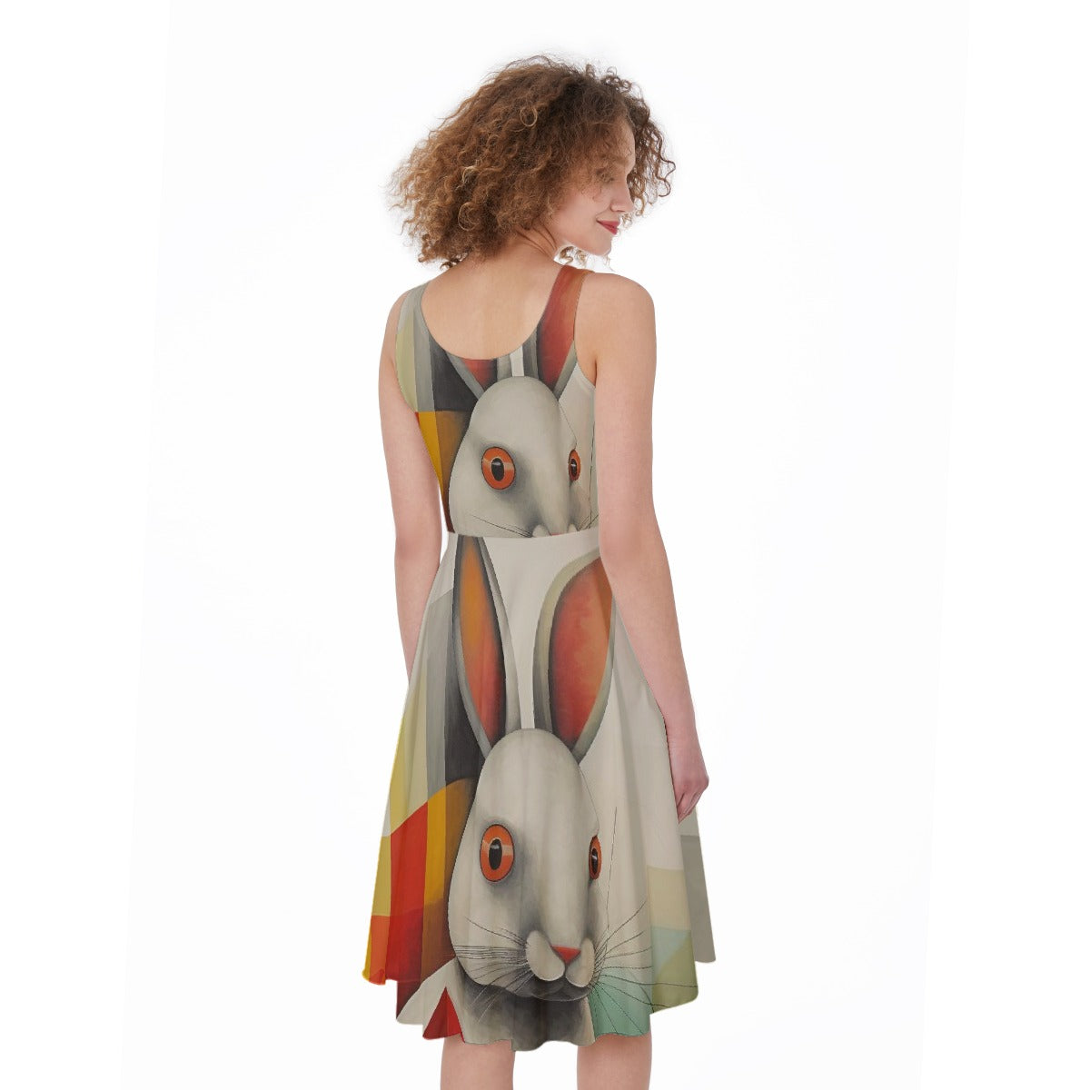 All-Over Print Women's Sleeveless Dress