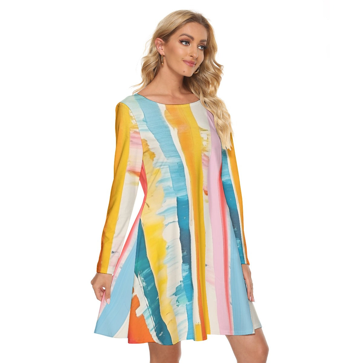 All-Over Print Women's Crew Neck Dress