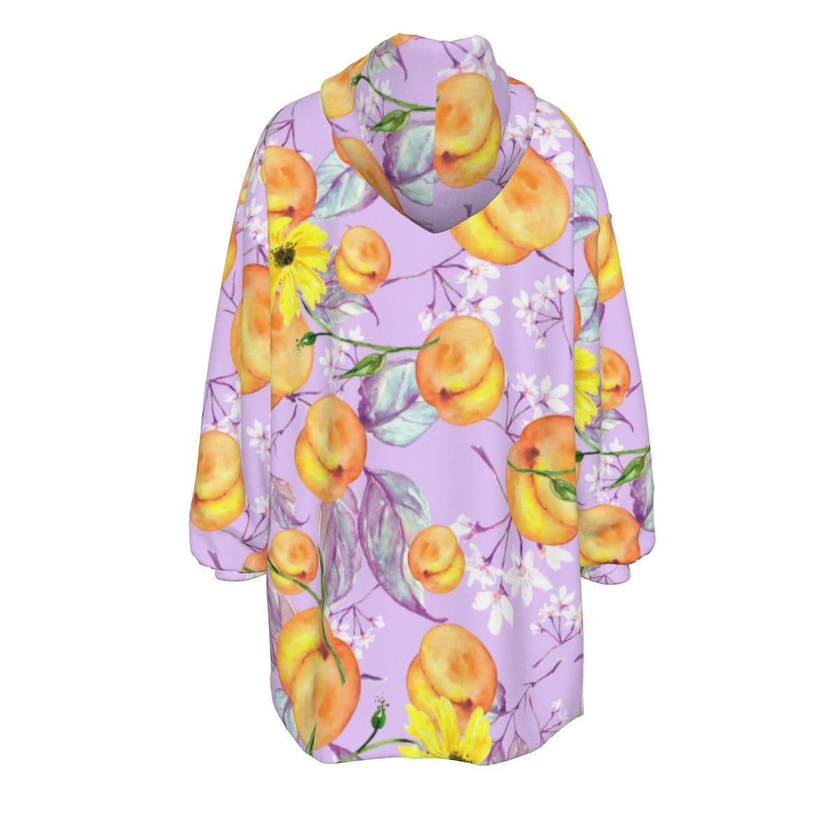 All-Over Print Women's Sherpa Fleece Hoodie Blanket