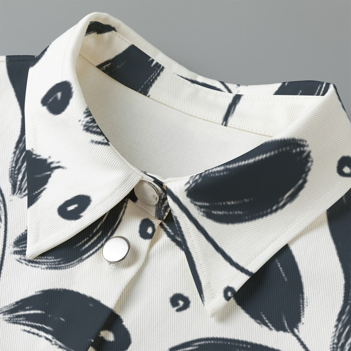 All-Over Print Women's Cropped Jacket | 245GSM Cotton