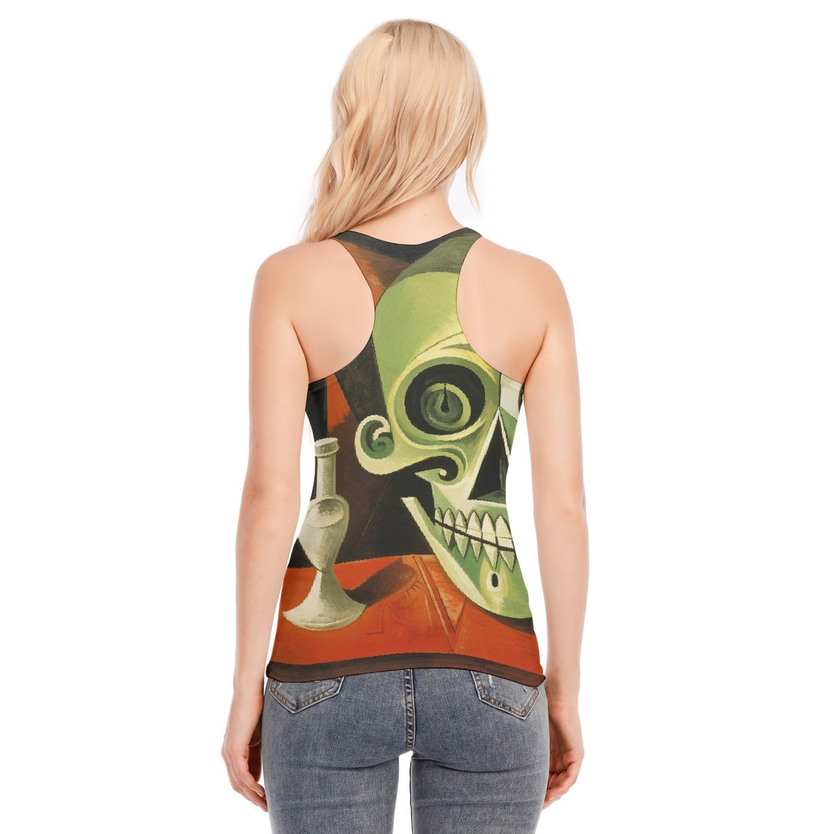 All-Over Print Women's Racer Vest | 190GSM Cotton