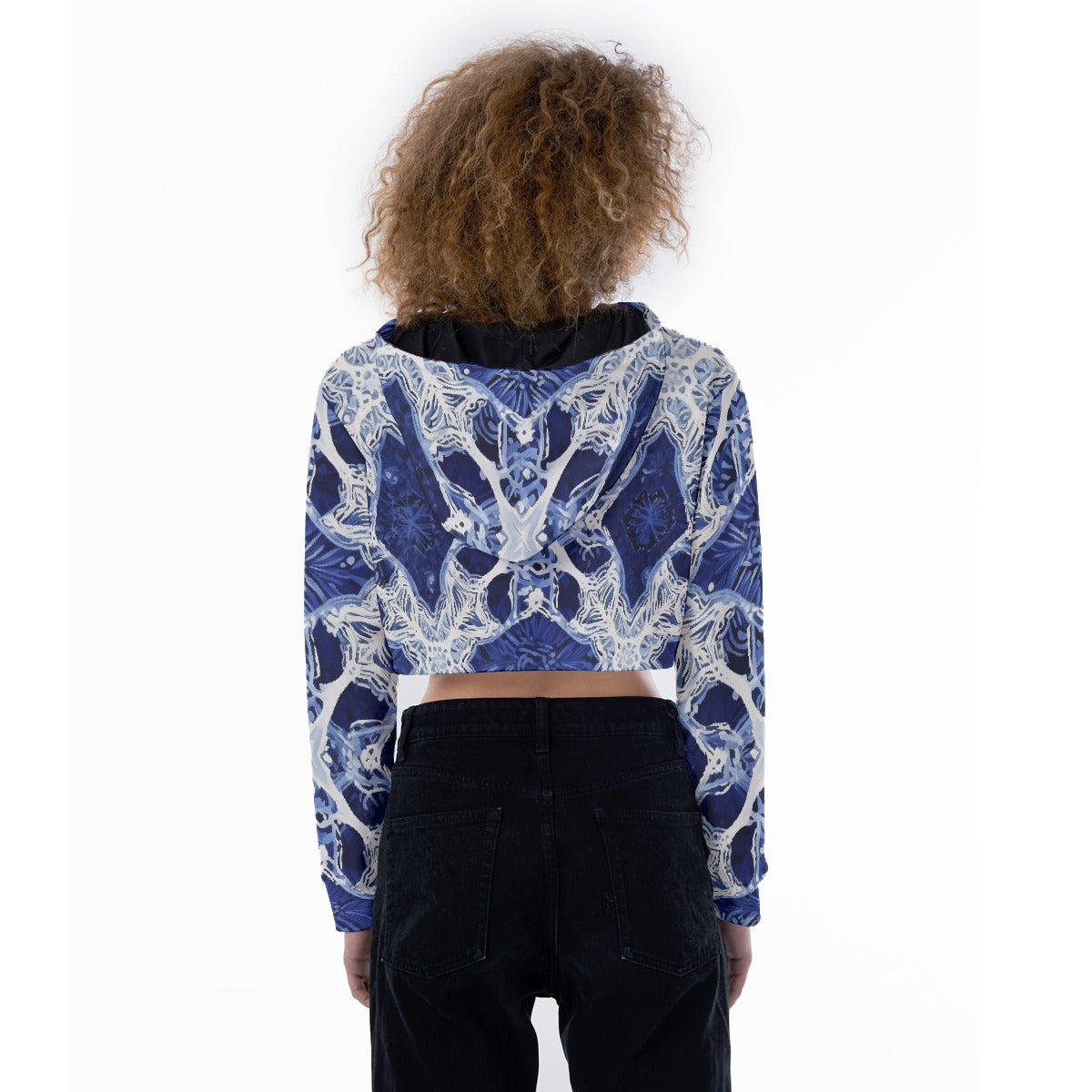 All-Over Print Women's Crop Top Hoodie