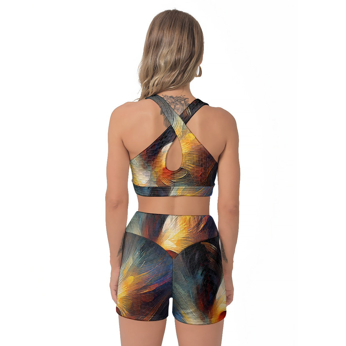All-Over Print Women's Sports Bra Suit